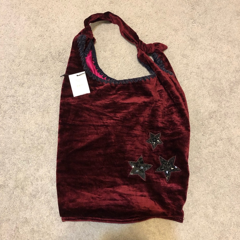 NWT Steve Madden Phoenix Crushed Velvet Hobo Bag
